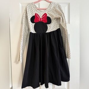 Disney Black and White Dress with Red Bow